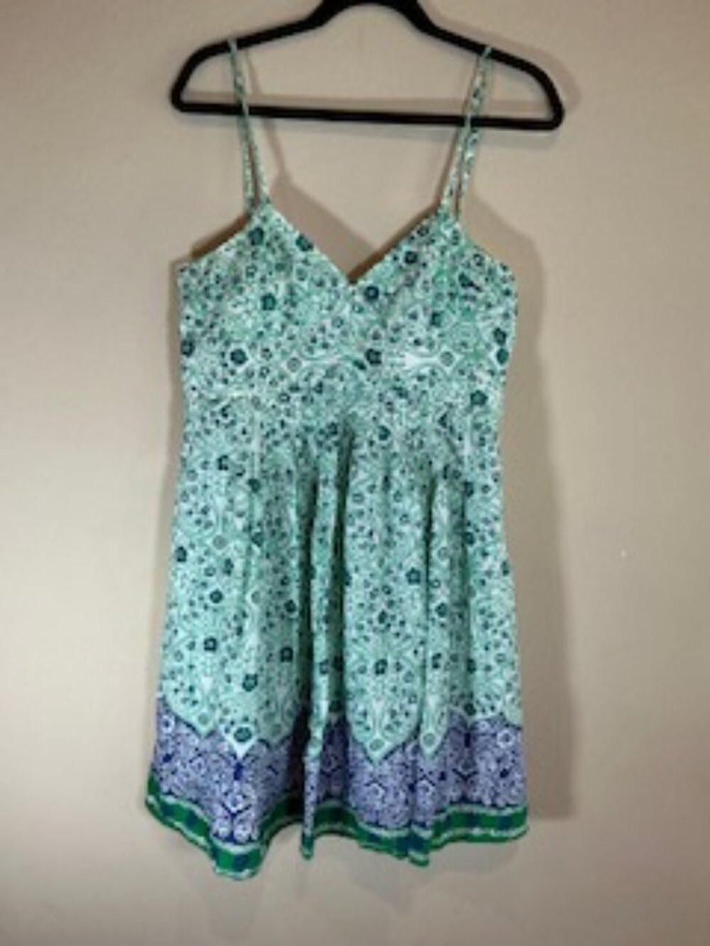 dBy Ltd.Floral Women's stress, Size 10, Green, Blue, White